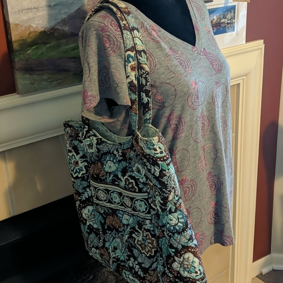 Vera Bradley Java Blue retired pattern - Picture 2 of 16